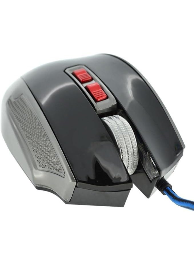 ماوس ألعاب سلكي عالي الأداء بدقة استجابة فائقة وتصميم مريح مزود بإضاءة LED متعددة الألوان وأزرار قابلة للبرمجة لتجربة لعب احترافية خالية من التأخير - Image 2