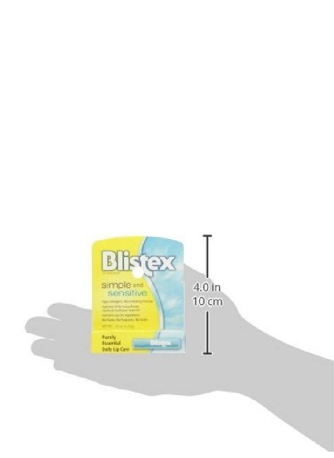 Blistex - Simple & Sensitive Lip Moisturizer 0.15 Oz (Pack Of 5) - Image 1