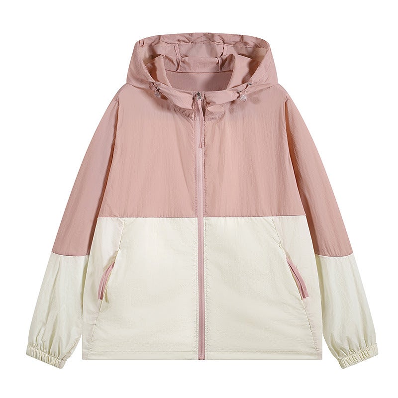 2024 Summer Outdoor Couple'S Sunscreen Clothing Lightweight Breathable Sports Fashion Brand Color Matching Function Quick-Drying Sunscreen Clothing - Image 1