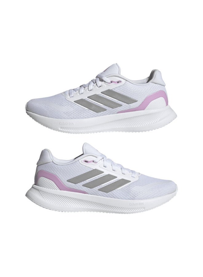 Adidas adidas RUNFALCON 5 W White Running SHOES for Women - 3.5  - Image 2
