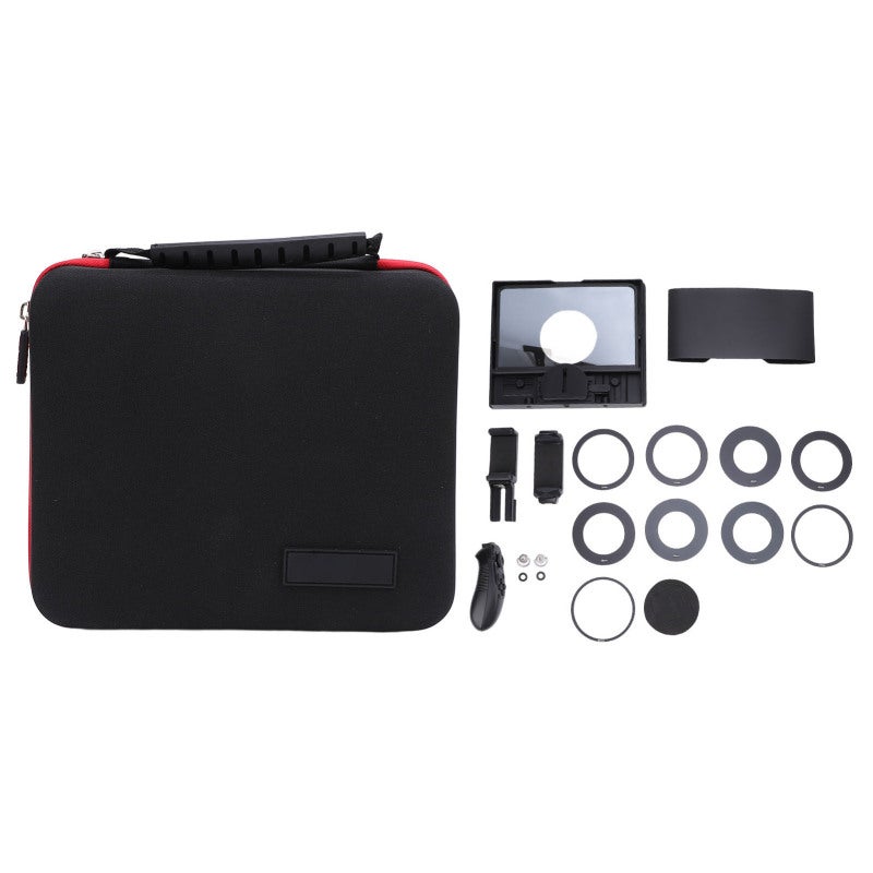 Feelworld Teleprompter for 11 Inch Tablets and Smartphones - Foldable Glass Design with Bluetooth Remote Control for DSLR Cameras and Wide Angle Lens Shooting - Image 1