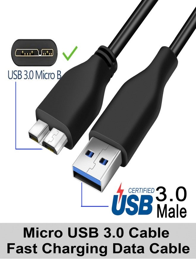 SaiTech IT 45CM USB 3.0 Cable A to Micro B high Speed Upto 4.8 Gbps Data Transfer Cable for Portable External Hard Drive (1 Pack) - Image 4