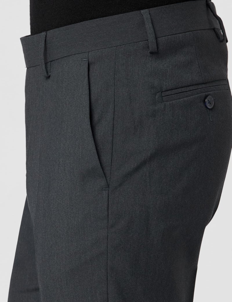 Arrow Men Tapered fit Polyester SolidMid-Rise waistTrousers(ARAEOTR1615_Blue_30) - Image 5