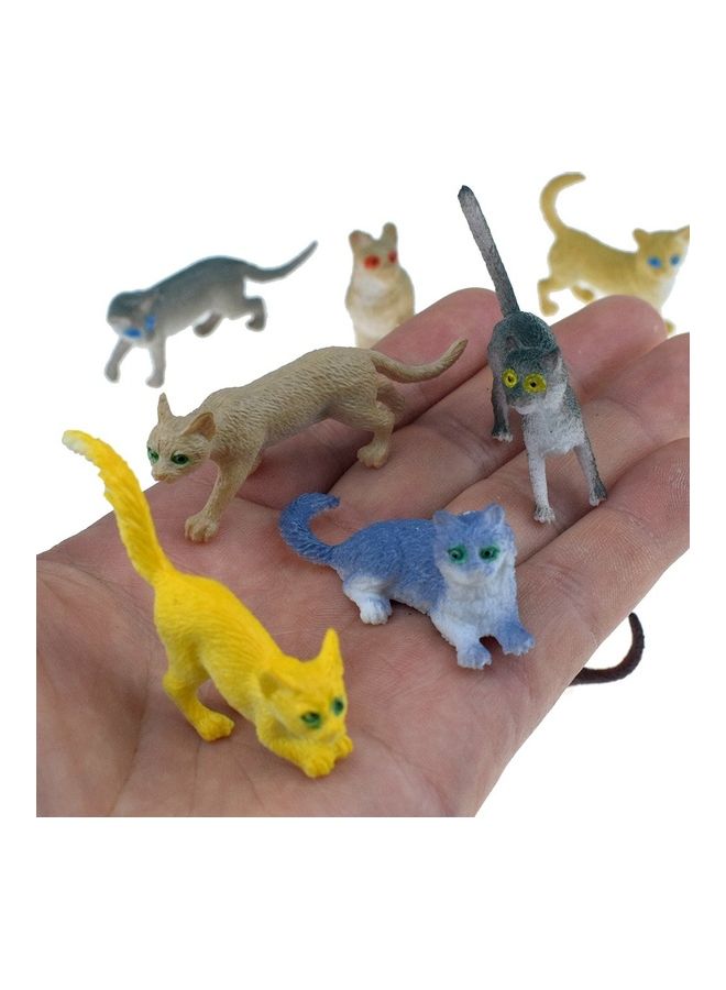 Loquat 12-Piece Simulated Cute Cat Action Figure Set - Image 2