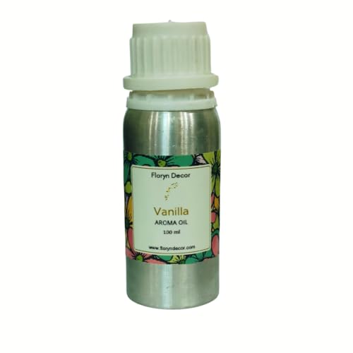 Floryn Decor Aroma Oil For Home Fragrance | Fragrance Aroma Oil, Diffuser oil for home fragrance, Reed diffuser oil refill (Vanilla, 100 ml) - Image 1