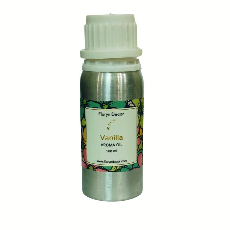 Floryn Decor Aroma Oil For Home Fragrance | Fragrance Aroma Oil, Diffuser oil for home fragrance, Reed diffuser oil refill (Vanilla, 100 ml) - Image 4