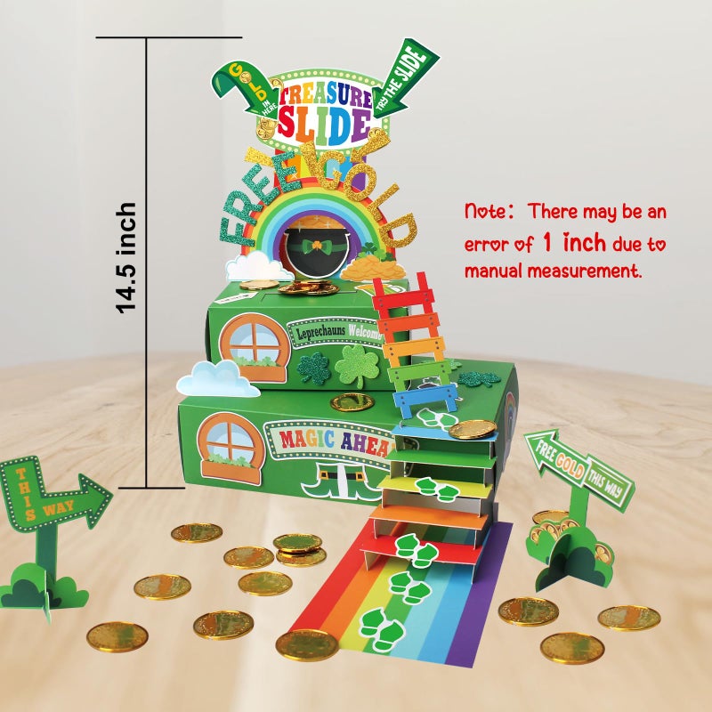 Wninbu Leprechaun Trap Kit for Kids,St. Patrick's Day Decorations DIY Craft Catch a Leprechaun Trap Kit,St. Partrick Day Party Supplies Classroom Activity - Image 5