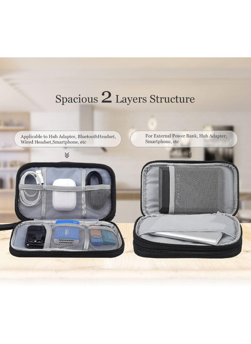 Rock Pow Electronic Organizer Travel USB Cable Accessories Bag/Case Waterproof for Power Bank Charging Cords Chargers Mouse Earphones Flash Drive  - Image 5
