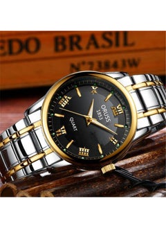 Generic Waterproof Black European and American Watch Automatic Movement Watch Luminous Waterproof Calendar Watch Men's Korean-style Non-mechanical Watch  - Image 1