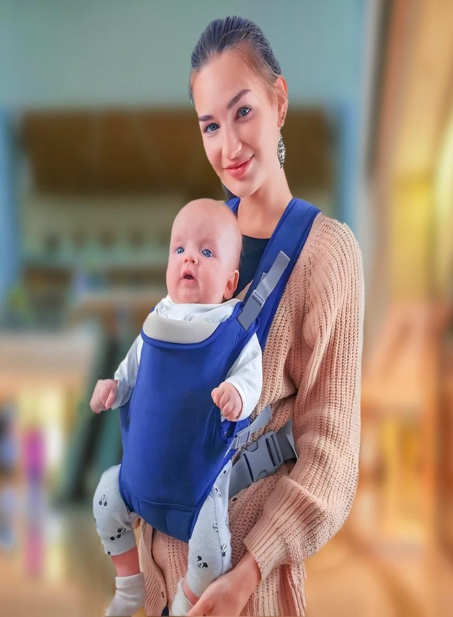ZETO Baby Carrier 6 in 1 Convertible Baby Carrier with Hip Seat for Newborn to Toddler (Blue) - Image 1