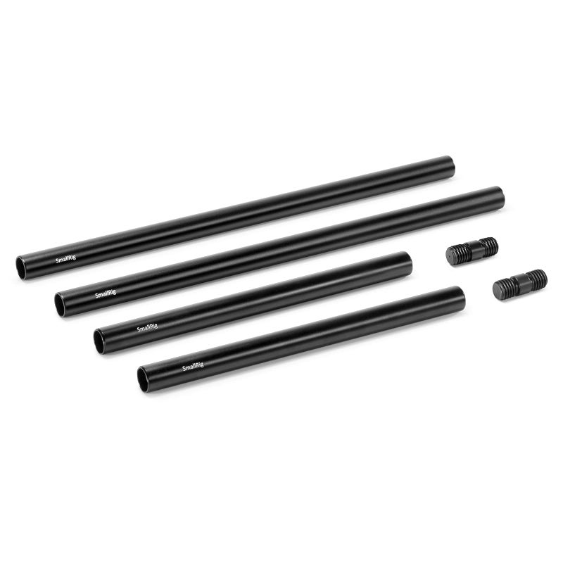 SMALLRIG 15mm Rods Pack with M12 Thread Rod Cap Connectors Aluminum Alloy Rods Combination for for Rig Mattebox Follow Focus 15mm Rod System - 1659 - Image 1