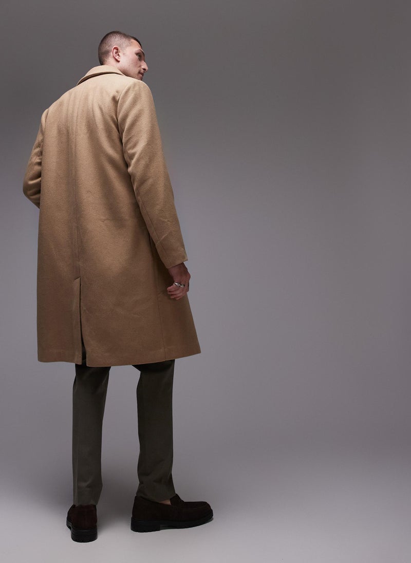 TOPMAN - Single Breasted Overcoat - Image 1