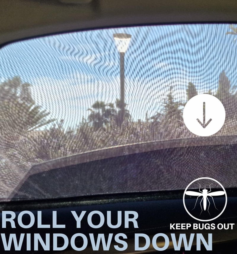 Qualizzi XXXXL/Truck Side Window Sun Shade (12 Sizes) - Front or Rear Slip-On Screens for Sun, Heat, Bugs & Privacy Protection, 2-Pack by - Image 2