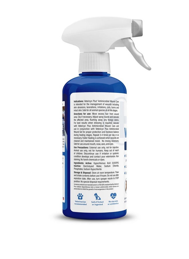 Vetericyn Plus Dog Wound Care Spray | Healing Aid And Skin Repair, Clean Wounds, Relieve Dog Skin Allergies, Safe For All Animals. 16 Ounces  - Image 3