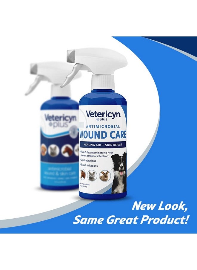 Vetericyn Plus Dog Wound Care Spray | Healing Aid And Skin Repair, Clean Wounds, Relieve Dog Skin Allergies, Safe For All Animals. 16 Ounces  - Image 2