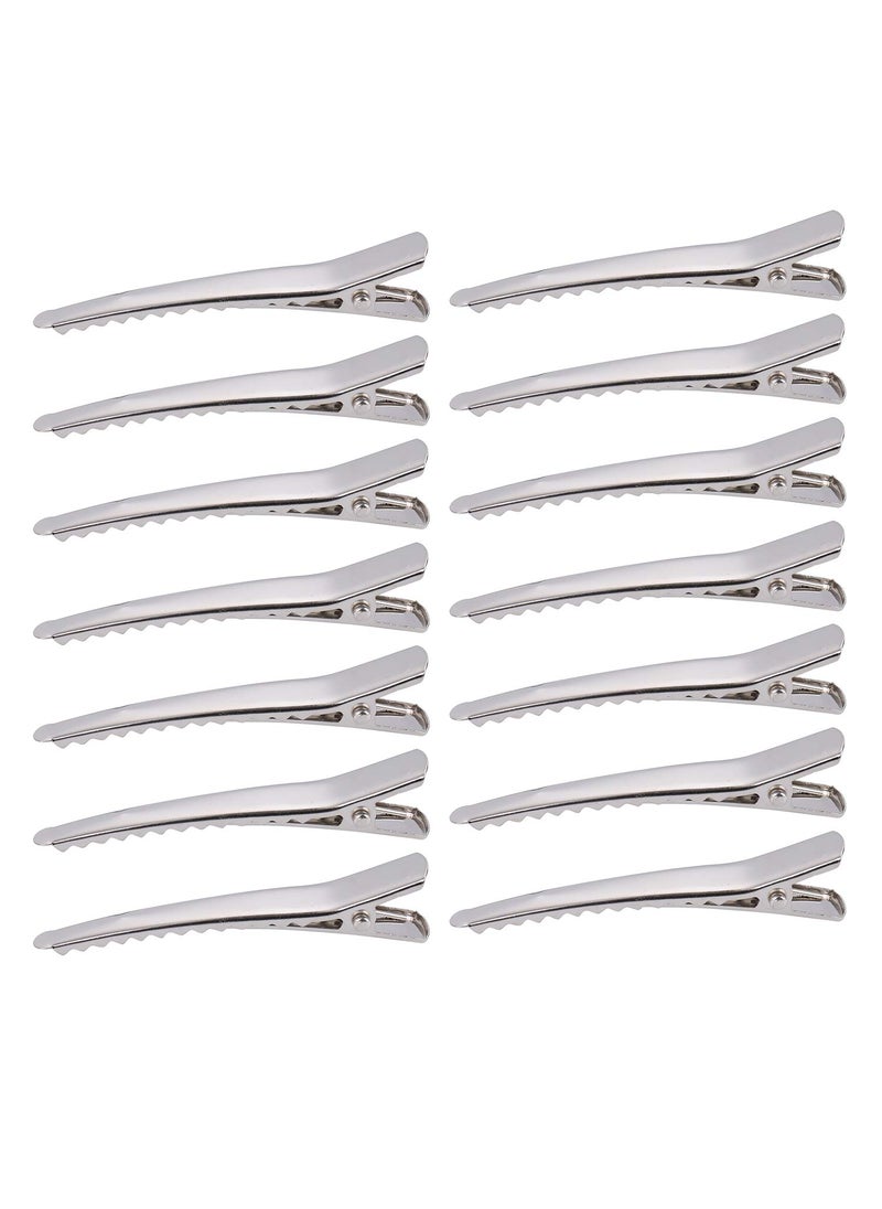Bekith Bekith 200 Pack 236 inches Hair Clips Metal Alligator Teeth Prongs Clips Holders Hairdressing Salon Hair Grip DIY Hairpins 