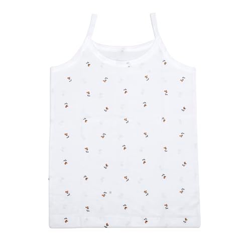REVOLTEK Printed Vest baniyan Cotton Inner wear for Baby Summer wear Sleeveless Undershirts for Kids Spaghetti, Slips Camisole Tank-Tops Toddler Girls Pack of 6 (2-3 Years, White) - Image 3