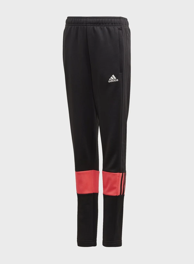 Adidas Youth Aero Ready 3 Stripe Sweatpants