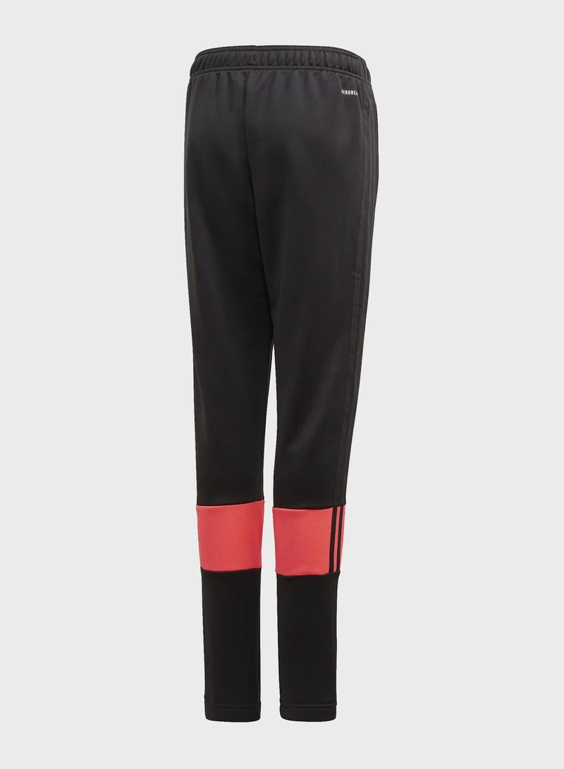 Adidas Youth Aero Ready 3 Stripe Sweatpants