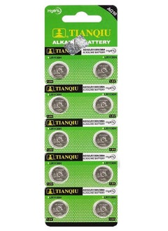 TIANQIU 10-Piece AG10 389A LR1130 LR54 L1131 SR1130 Button Cell Batteries 