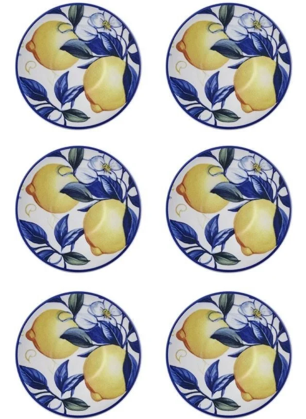 The Mia Odore Di Limone 6-Piece Tea Plate 13CM