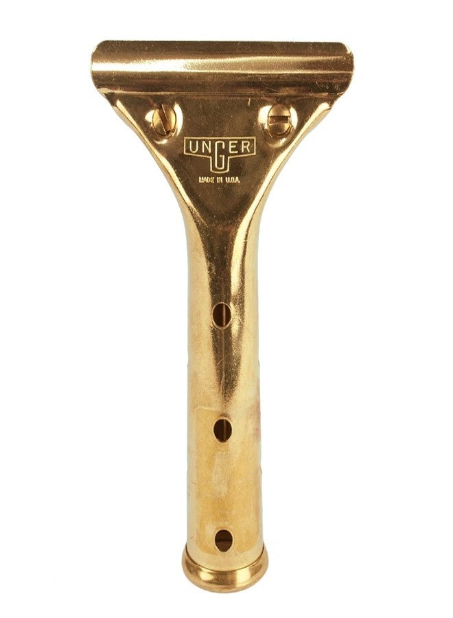 Unger GS00 Golden Clip Brass Squeegee Handle - Image 1