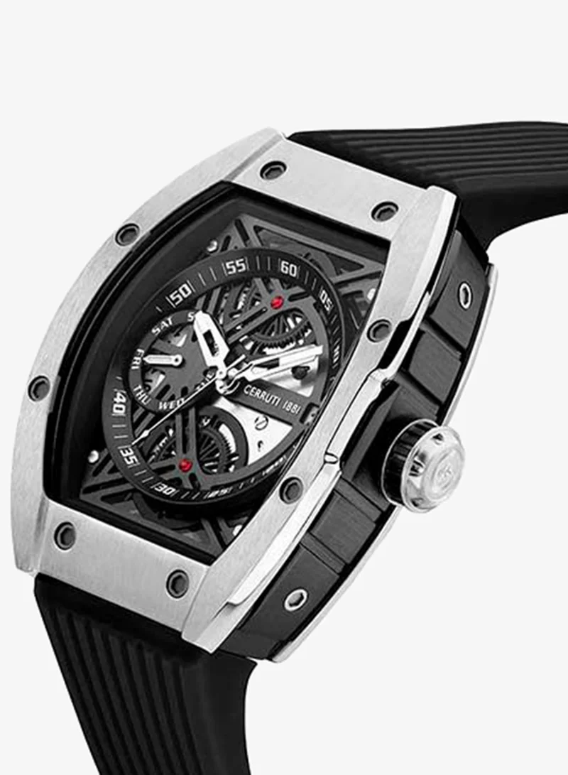 CERRUTI 1881  OVARO Round Analog Wrist Watch CIWGQ2206703 - 48 mm - Black for Men | Best Price UAE