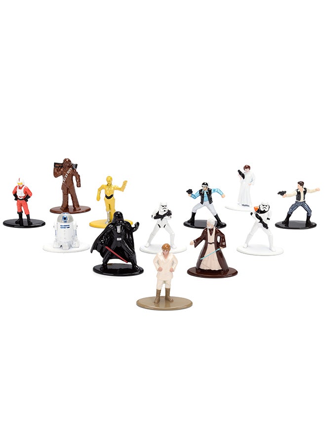 Jada Star Wars Nano Metalfigs 12-Pack – Series 1 Toys | 1.65” Die-Cast Mini Figures Featuring Luke Skywalker, Darth Vader, Princess Leia, and More, Officially Licensed, Ages 3+ - Image 2