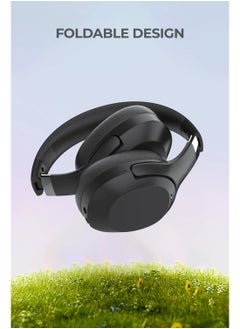 Faster S6 Over-Ear Wireless Headphones with Microphone - Deep Bass Sound, HiFi Stereo Bluetooth Headphones - Noise Reduction, Foldable Design, 30 Hours Playtime, Lightweight Foam Ear Cups - Ideal for Travel, Work, Gaming, and TV (Beige)  - Image 3