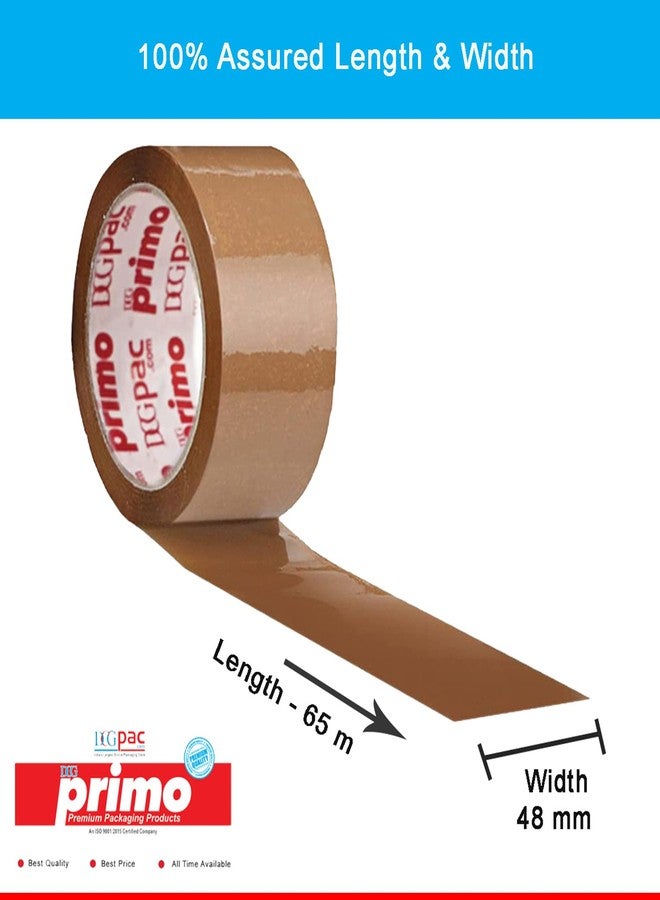 DCGPAC 42 Micron Brown Packing BOPP Cello Tape For Packaging (2in x 65 m) Pack of 12 - Image 3