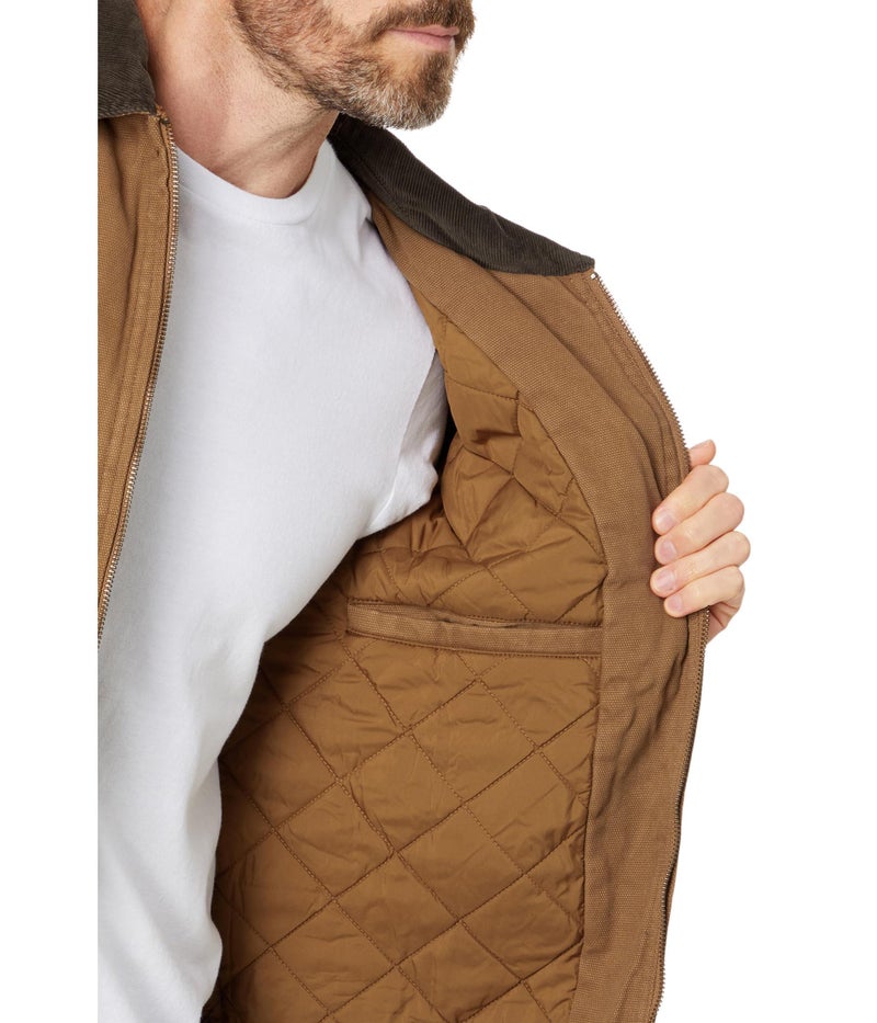 Levi's Men's Cotton Field Jacket With Corduroy Collar, Brown Quilt Lined, XX-Large - Image 3