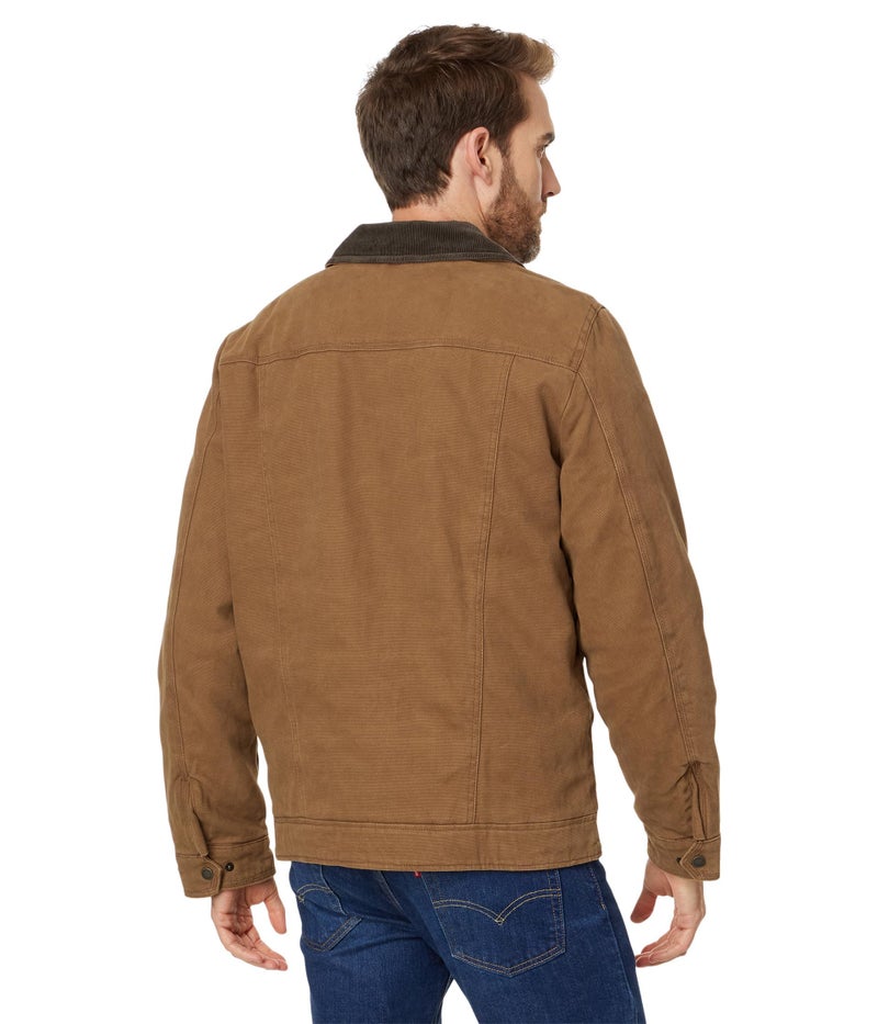 Levi's Men's Cotton Field Jacket With Corduroy Collar, Brown Quilt Lined, XX-Large - Image 2