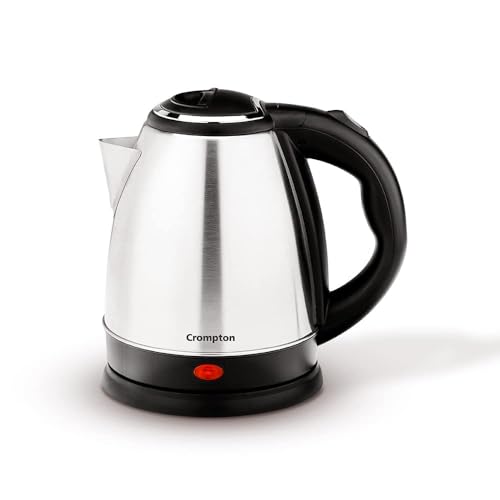 Crompton Insta Delite 1.5L SS Electric Kettle with 1500W power | Stainless steel body | Soft grip handle | LED indicator | 360-degree swivel base | Auto shut-off | Dry Boil Protection - Image 1