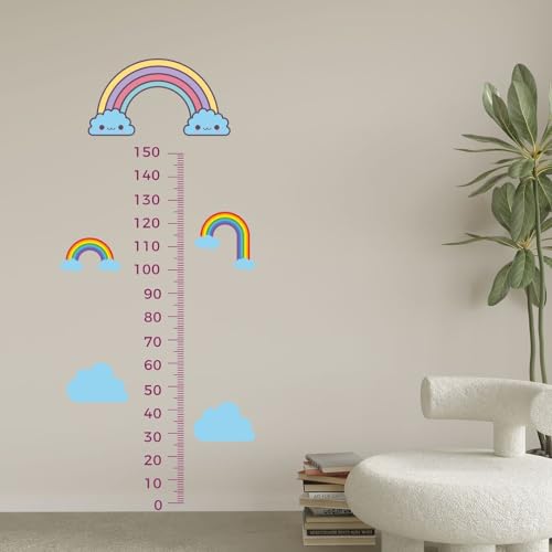 CVANU Height Measuring Scale Self-Adhesive Vinyl Wall Sticker for Wall Decoration (31.8inX73.4in)_S277 - Image 3