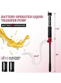 Battery Operated Liquid Transfer Pump, 2.2 Gallons per Min, Electric Water Fuel Transfer Pump for Gasoline Diesel Oil, Multi-Function Portable Pump for Fuel Oil Water Gas Fish Tank - pzsku/Z33E8DD792103E7D15509Z/45/_/1722791012/19cda24f-0631-4f47-9d06-698032c7b1f3