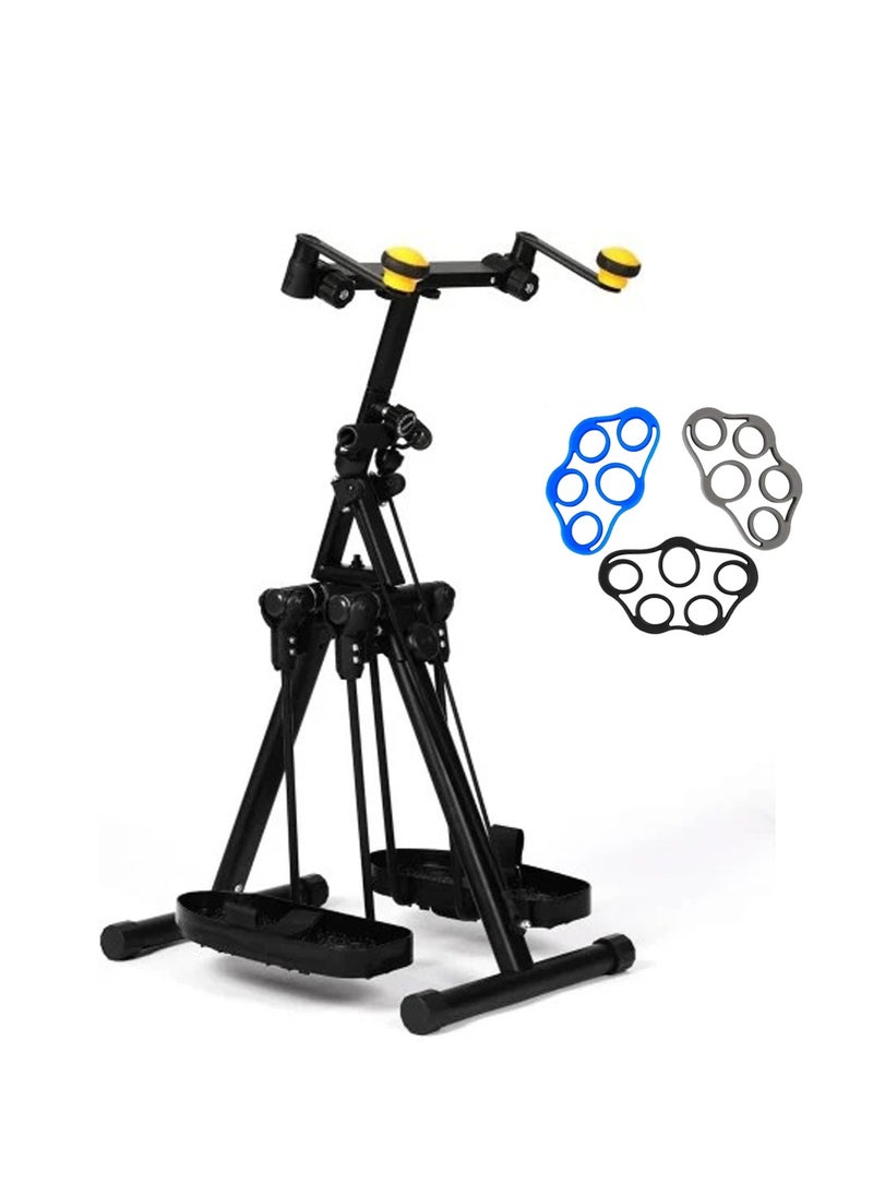ALCOACH Pedal Exerciser Bike Hand Arm Leg and Knee Stroke Recovery Equipment for Seniors, Elderly physical therapy sit exercise with Foot Massage Roller Hand Arm Leg & Knee Rehabilitation Training With a gift hand grip  - Image 1