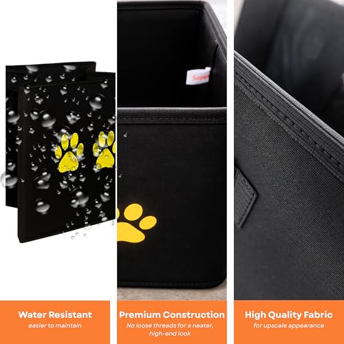 Sopent Paw Dog Toy Basket Organiser – Foldable Fabric Pet Storage Box for Dogs, Cats & Kids, Toy Organiser for Pets, Storage Basket for Toys, Organizer - Image 5