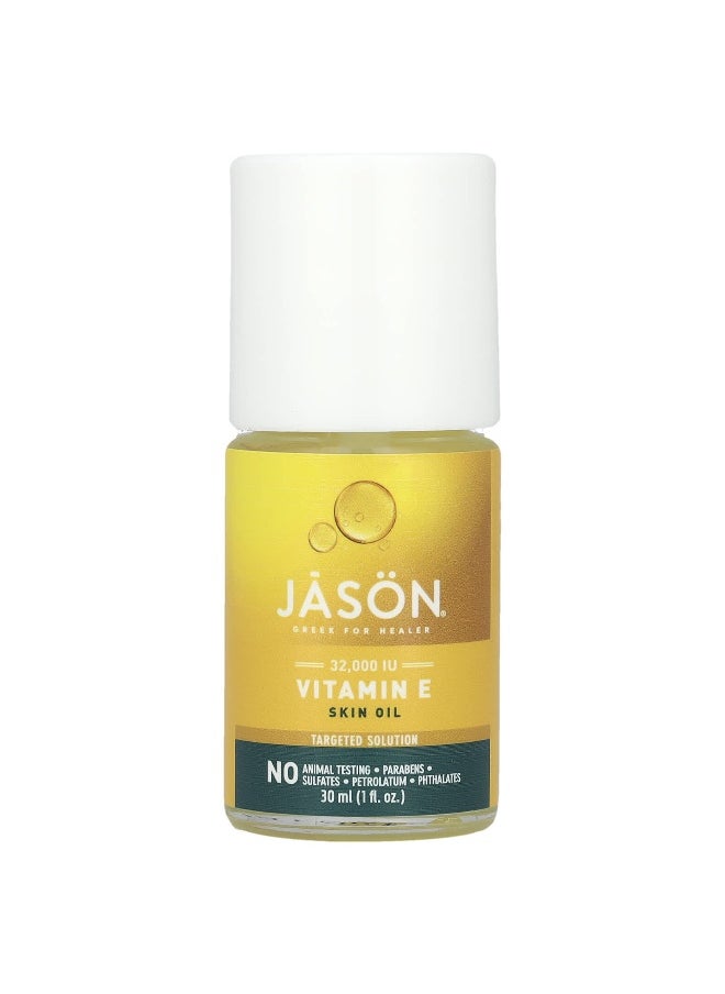 Jason Natural Jason Natural, Vitamin E Skin Oil, 32,000 IU, 1 fl oz (30 ml)  - Image 1