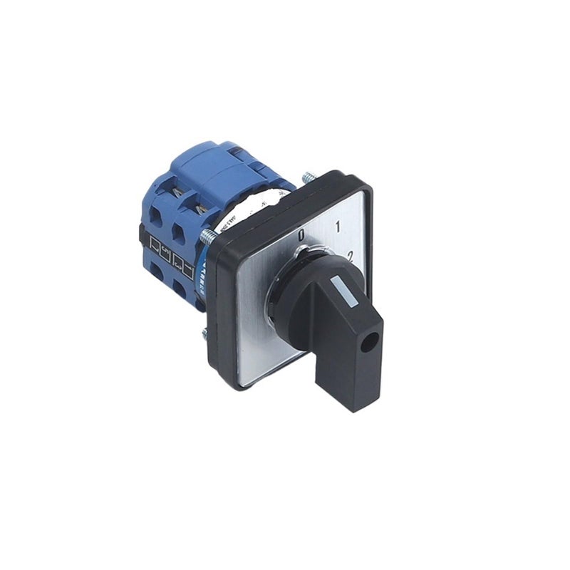 48x48mm Panel Mount Rotary Changeover Switch 20A 660V 2 Phase C04 2 Off On Power Knob Selection - Image 2