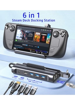 Excefore 6-in-1 Docking Station for Steam Deck, HDMI 2.0 4K@60Hz, Gigabit Ethernet, 3 USB-A 3.0, USB-C PD Port for Full Speed Charging - Compatible with Valve Stream Deck Accessories  - Image 5