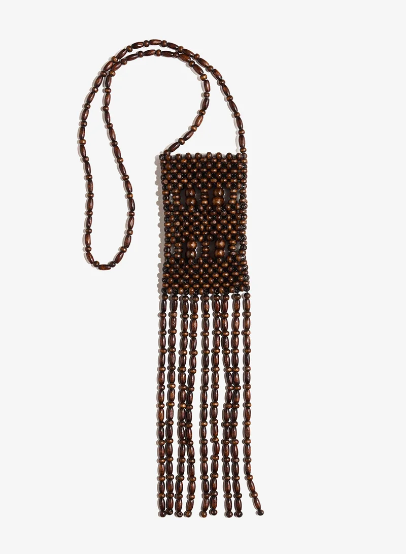H&M Beaded phone bag