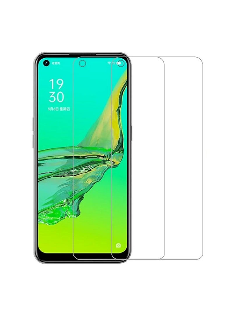 Super 2 Pieces  Tempered Glass Screen Protector Clear Designed For Oppo A11s Full Screen Coverage And Bubble Free - Image 1