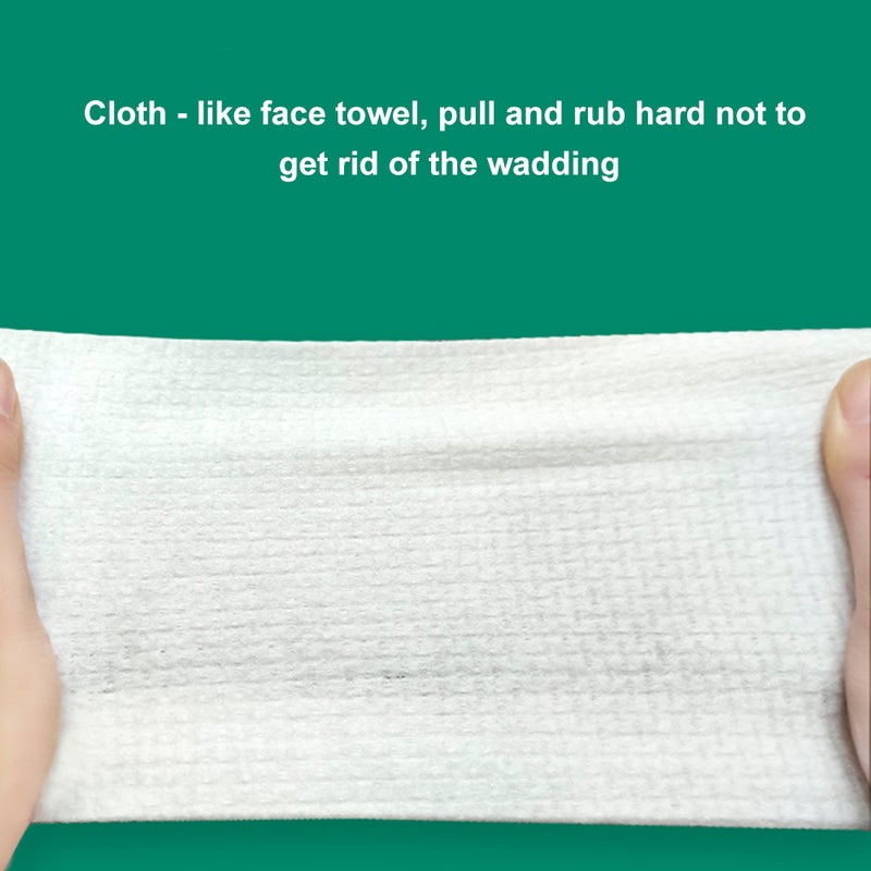 Cotton Face Towels Soft Extra Disposable Facial Tissues Cotton White Baby Washcloths for Sensitive Skin Cleansing Towelettes Makeup Remover Beauty Salon Home Hand Wipes - Image 4