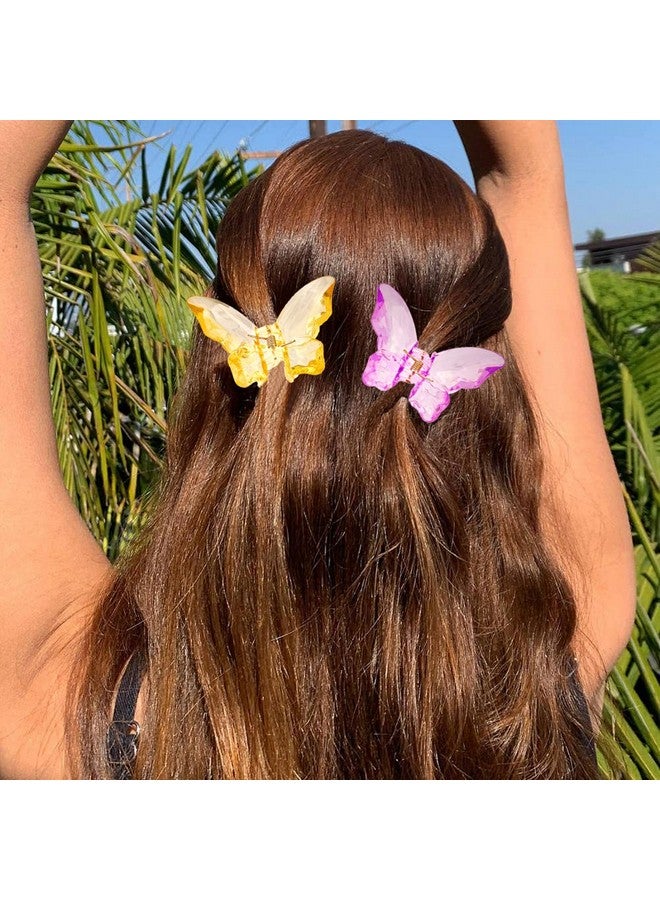 La Jolie Jasmin HairClawClip, 6 Pieces Large Butterfly Hair Clip, 3.4 x 2.2 x 1.9 inches, for Thick Hair, Jumbo Claw Clip, Transition from Day to Night, Ideal Gift for Women and Girls, Crystal 6 - Image 2