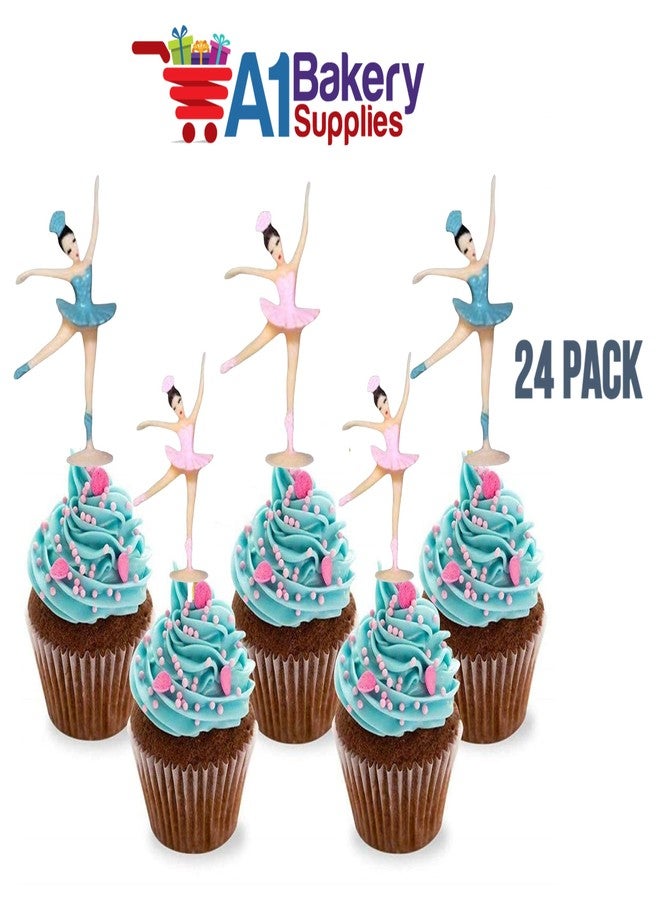 A1 Bakery Supplies 24 Pack Cake Toppers Cup Cake Toppers (Ballerina Figurines) - Image 4