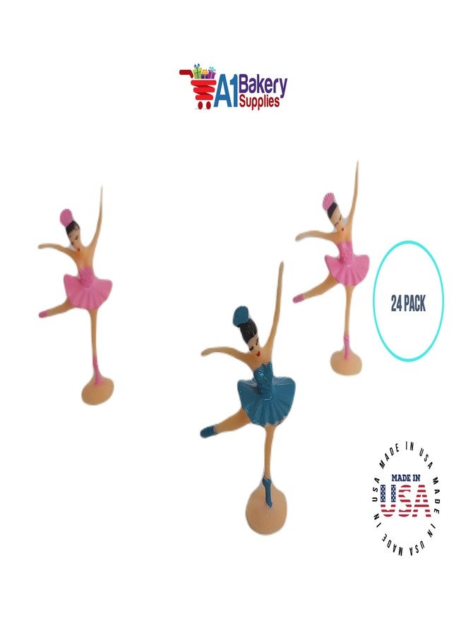 A1 Bakery Supplies 24 Pack Cake Toppers Cup Cake Toppers (Ballerina Figurines) - Image 2
