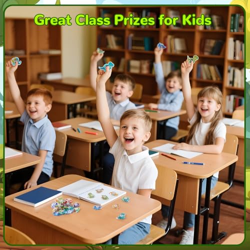 SCIONE 24Pack Dinosaur Party Favors for KidsMini Fidget Spinner ToysTreasure Box Toy Classroom PrizesBirthday GiftsGoodie Bags Stuffers Boys Girls - Image 5