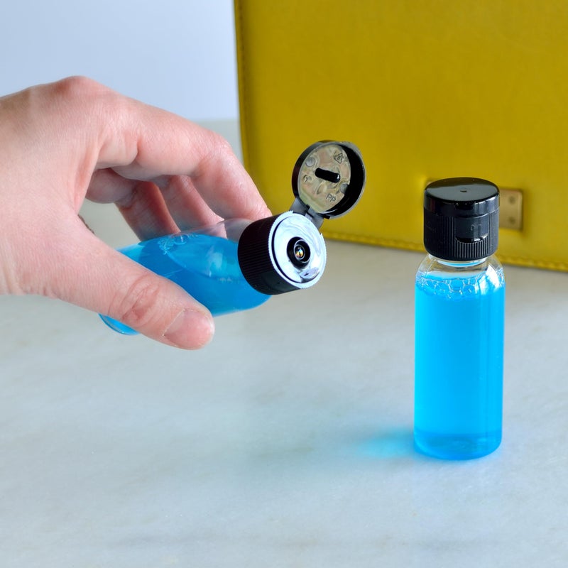 Youngever 20 Pack 1 Ounce Empty Squeeze Containers with Disc Cap, Empty Travel Bottles for Toiletries TSA Approved Leak Proof Squeezable Travel Size Containers, Plastic Toiletry Bottles with Flip Cap - Image 3