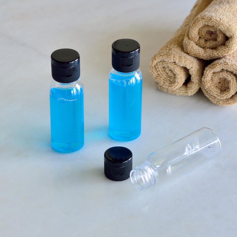 Youngever 20 Pack 1 Ounce Empty Squeeze Containers with Disc Cap, Empty Travel Bottles for Toiletries TSA Approved Leak Proof Squeezable Travel Size Containers, Plastic Toiletry Bottles with Flip Cap - Image 4