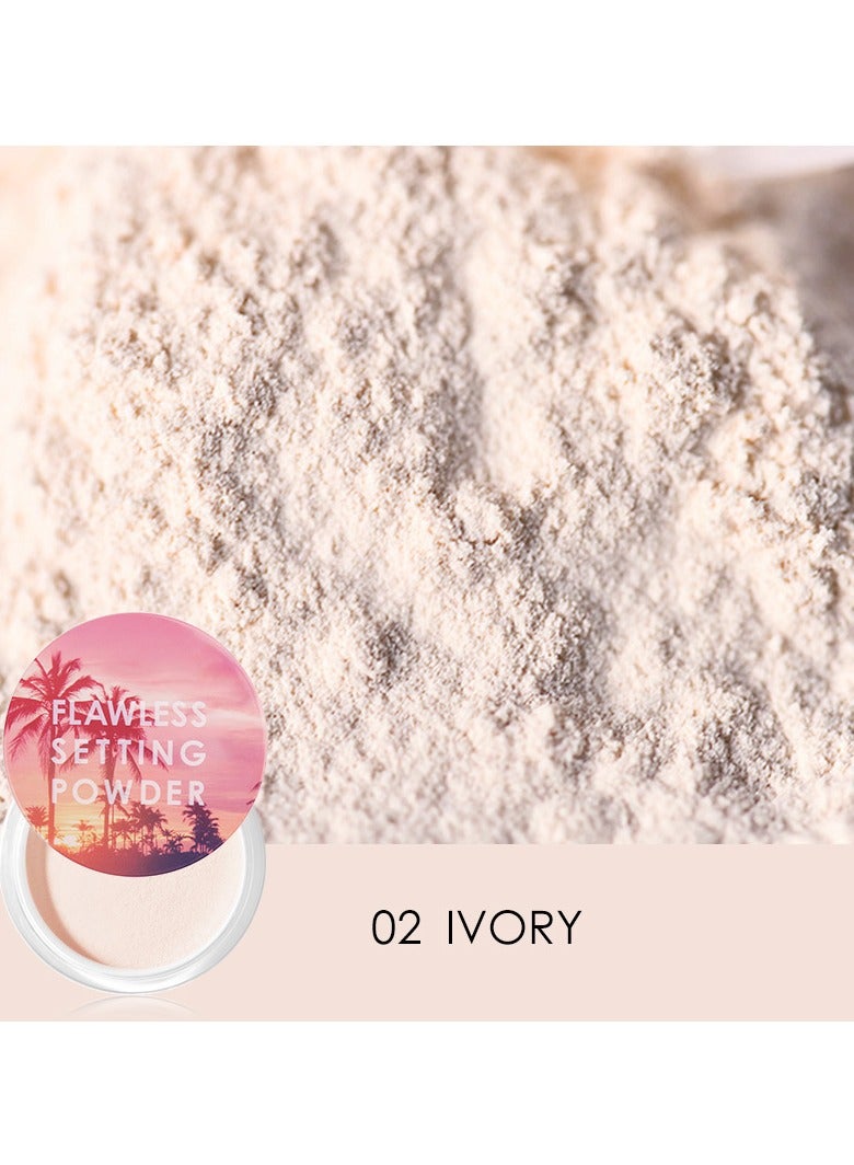 FOCALLURE Flawless Filtered Light Setting Powder #2 Ivory  - Image 2